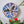 Bat mosaic on the wall surrounded by plants 