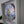 A circular mosaic bee in iridescent colours mounted on a rustic bark-edged frame and displayed inside a white frame.