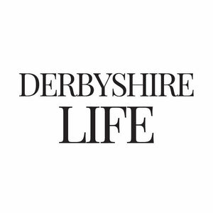 The text 'DERBYSHIRE LIFE' is printed in black serif lettering on a plain white background.