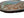 Side view of a circular bird mosaic artwork, showing the rustic wood edge.