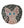 Circular mosaic wall art featuring a stylized cat design. Crafted with iridescent pink glass pieces on a sparkly black background, set on rustic wood.