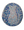 Oval mosaic wall art featuring a stylized cat silhouette design. Crafted with colourful Moroccan patterned ceramic tiles on an iridescent blue background, set on rustic wood.