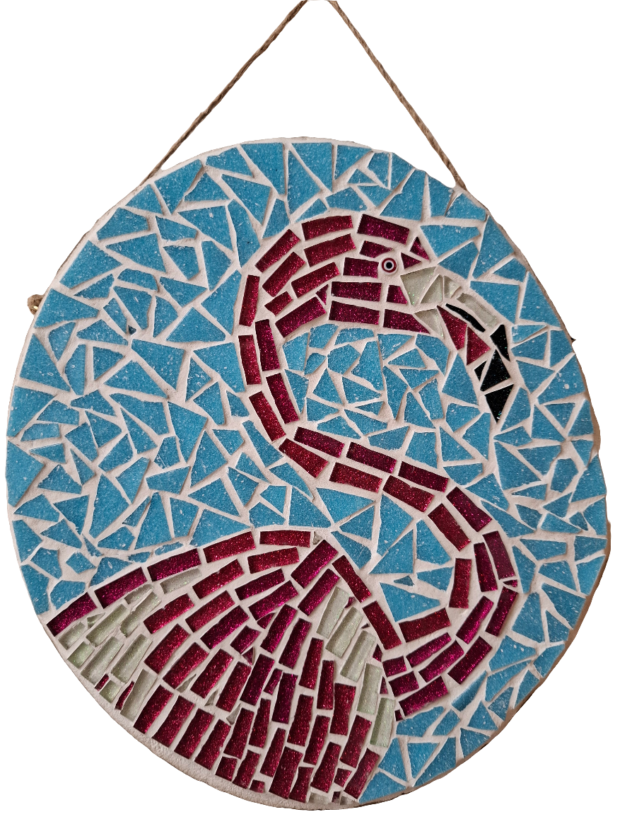 Pink Flamingo Mosaic
