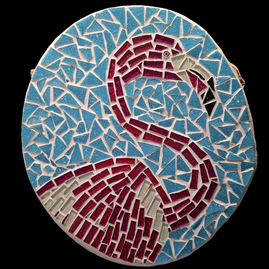 Pink Flamingo Mosaic