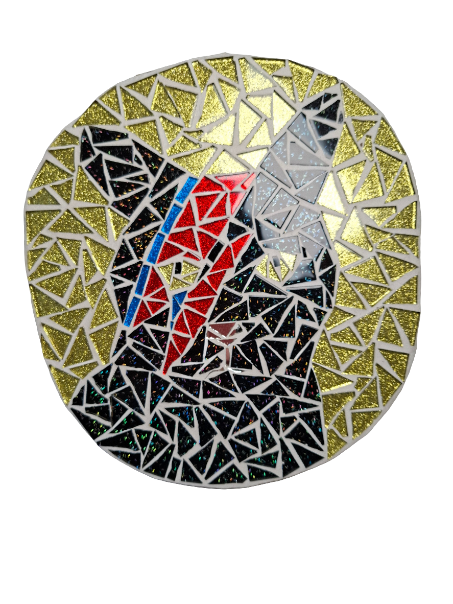 Bowie Black Cat Mosaic