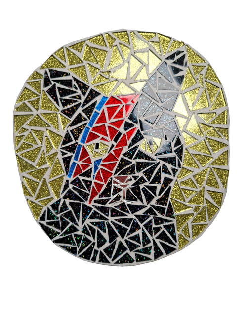 Bowie Black Cat Mosaic