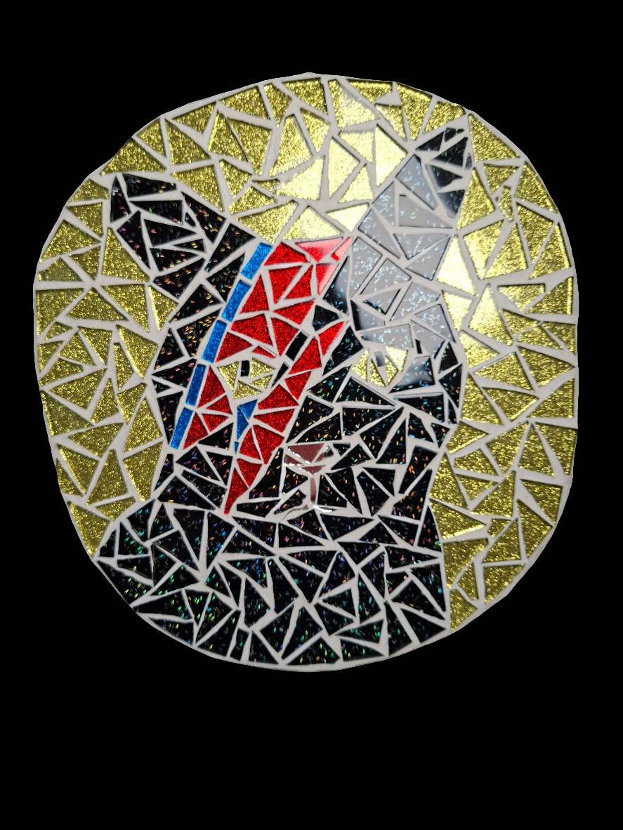 Bowie Black Cat Mosaic