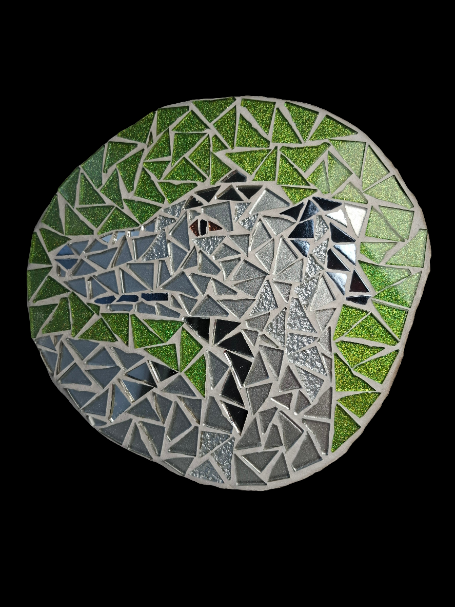 Glitterball Greyhound Dog Mosaic