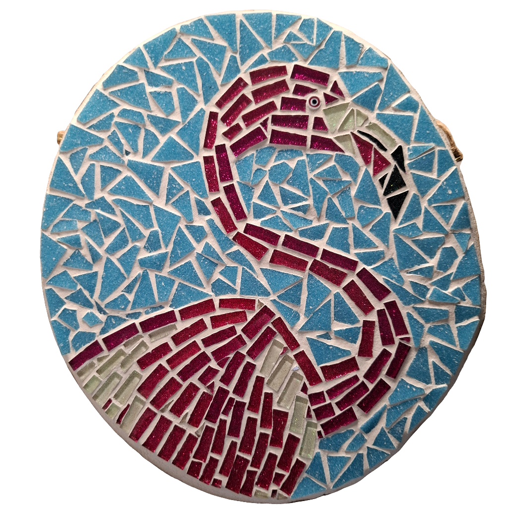 Pink Flamingo Mosaic