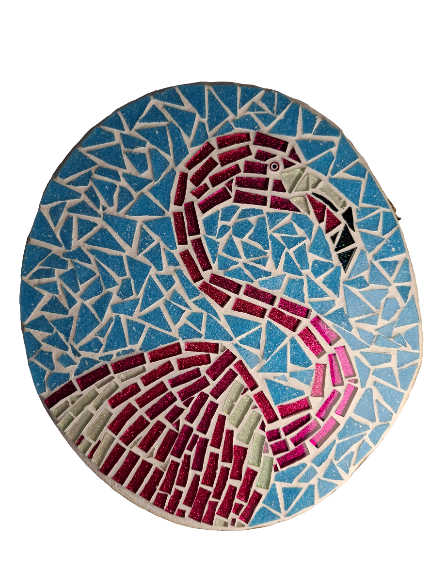 Pink Flamingo Mosaic