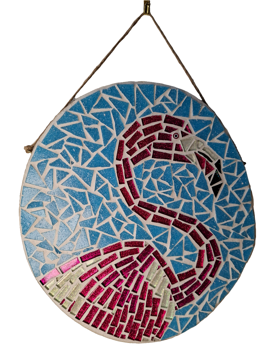 Pink Flamingo Mosaic