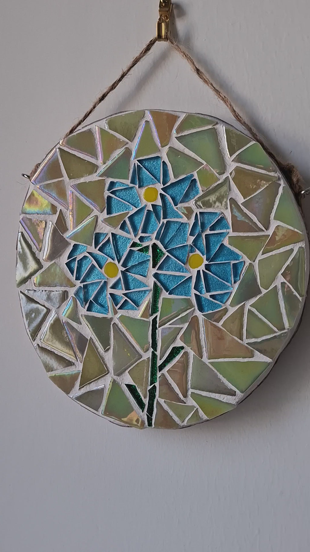 Forget me not mosaic