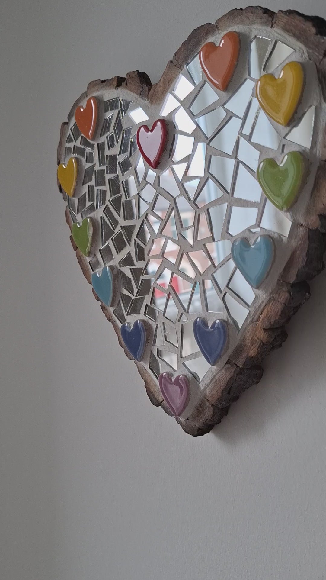 Love Hearts Mirror Mosaic