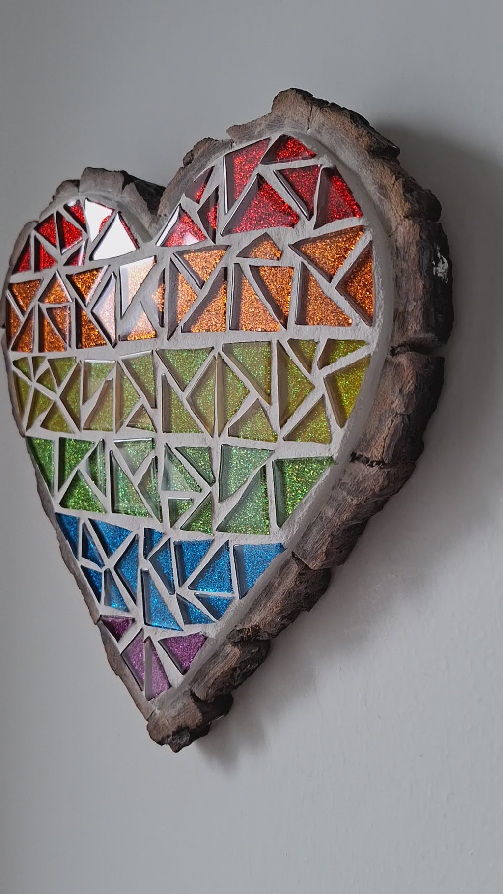 Rainbow Heart Mosaic