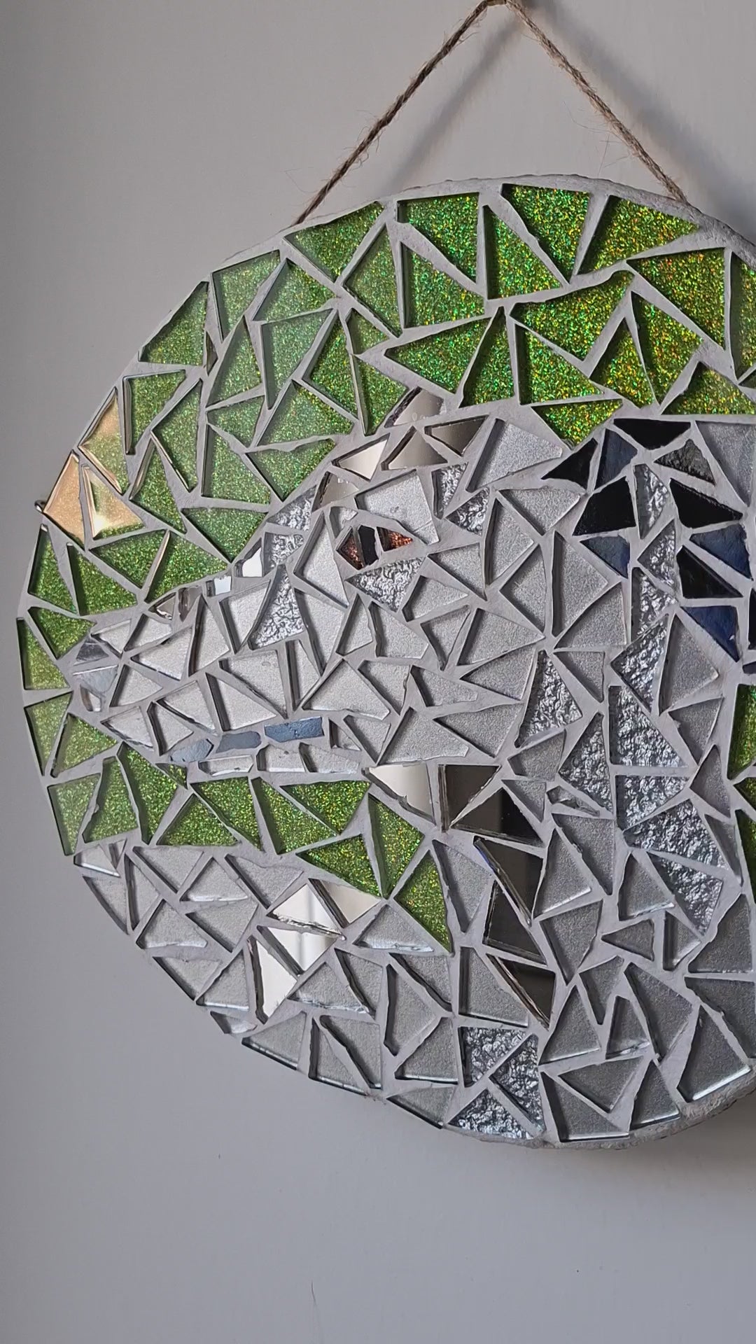 Glitterball Greyhound Dog Mosaic