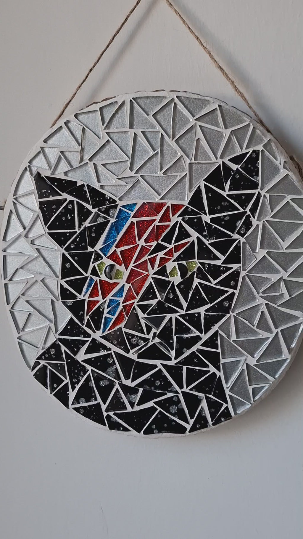 Bowie Black Cat Mosaic
