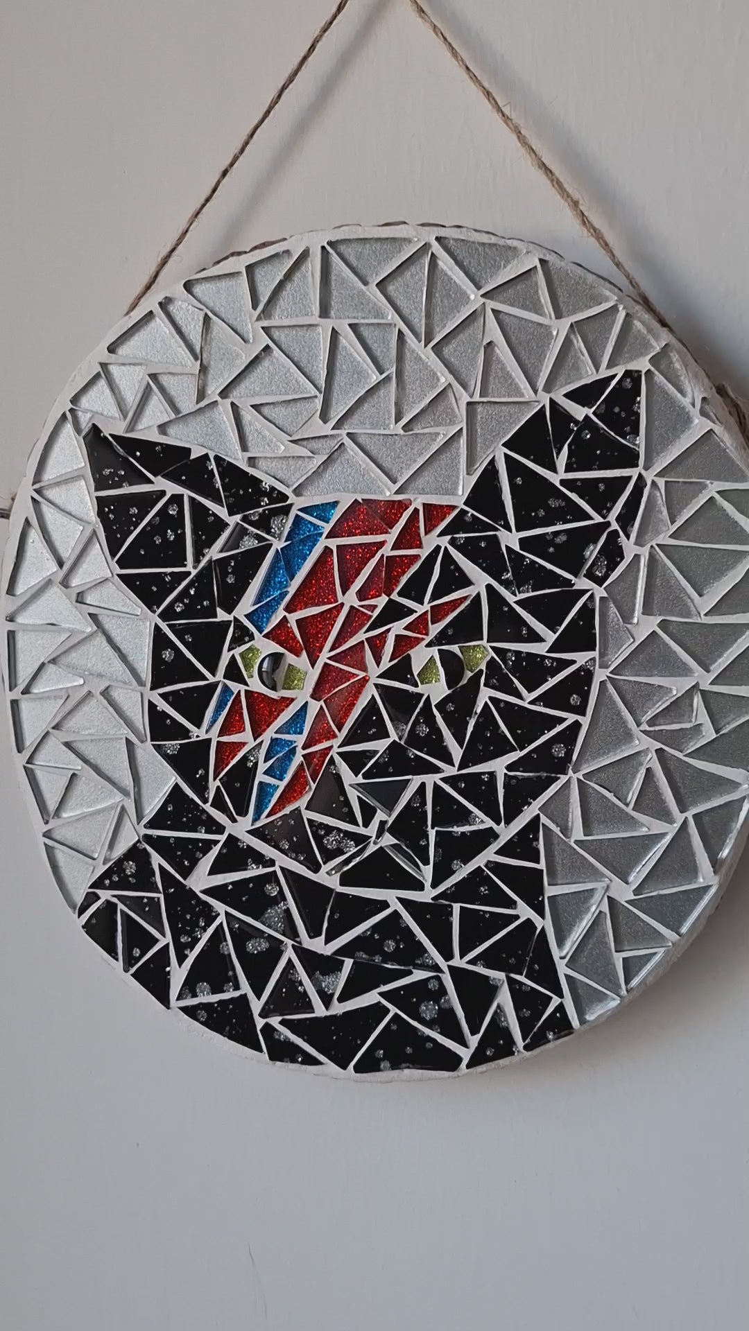 Bowie Black Cat Mosaic