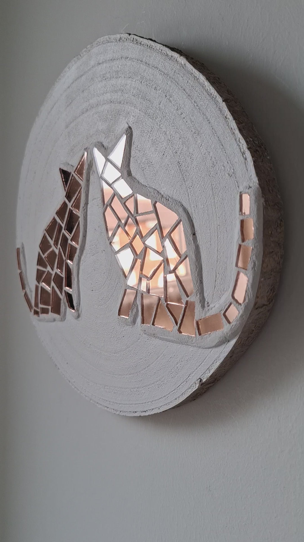Mirror Cats Mosaic