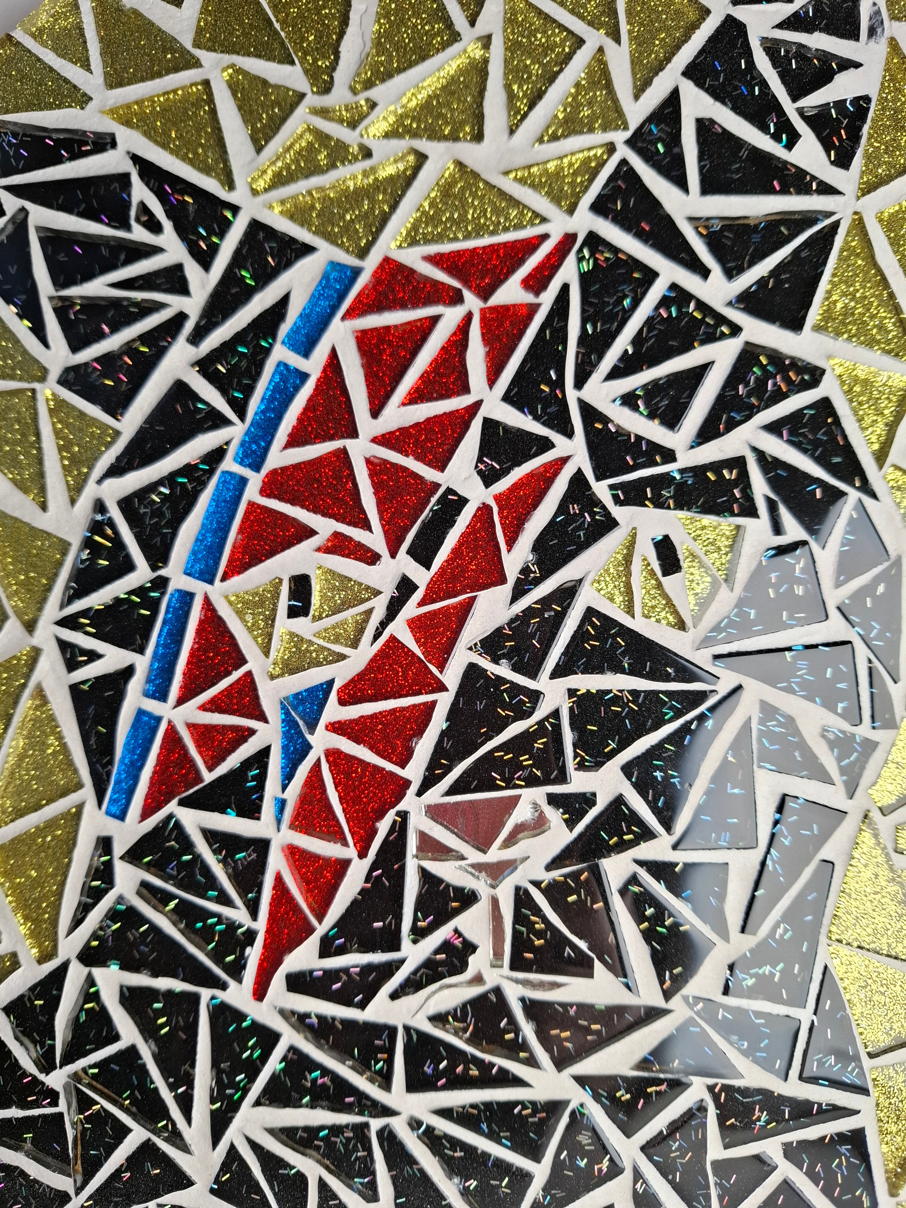 Bowie Black Cat Mosaic