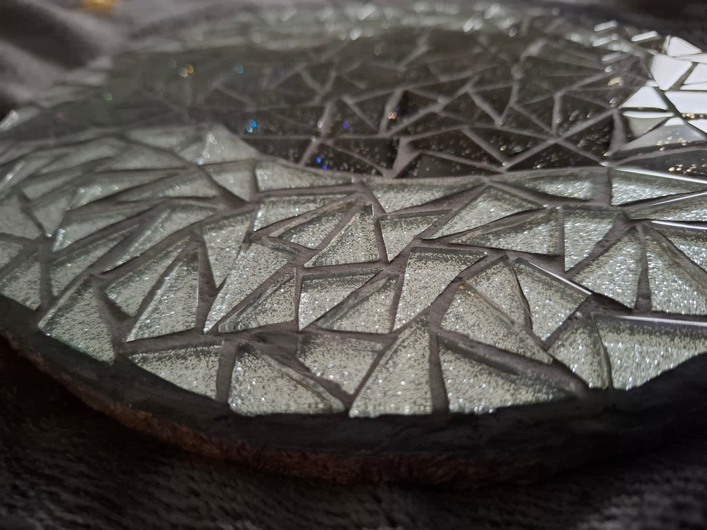 Black Cat Silhouette Mosaic