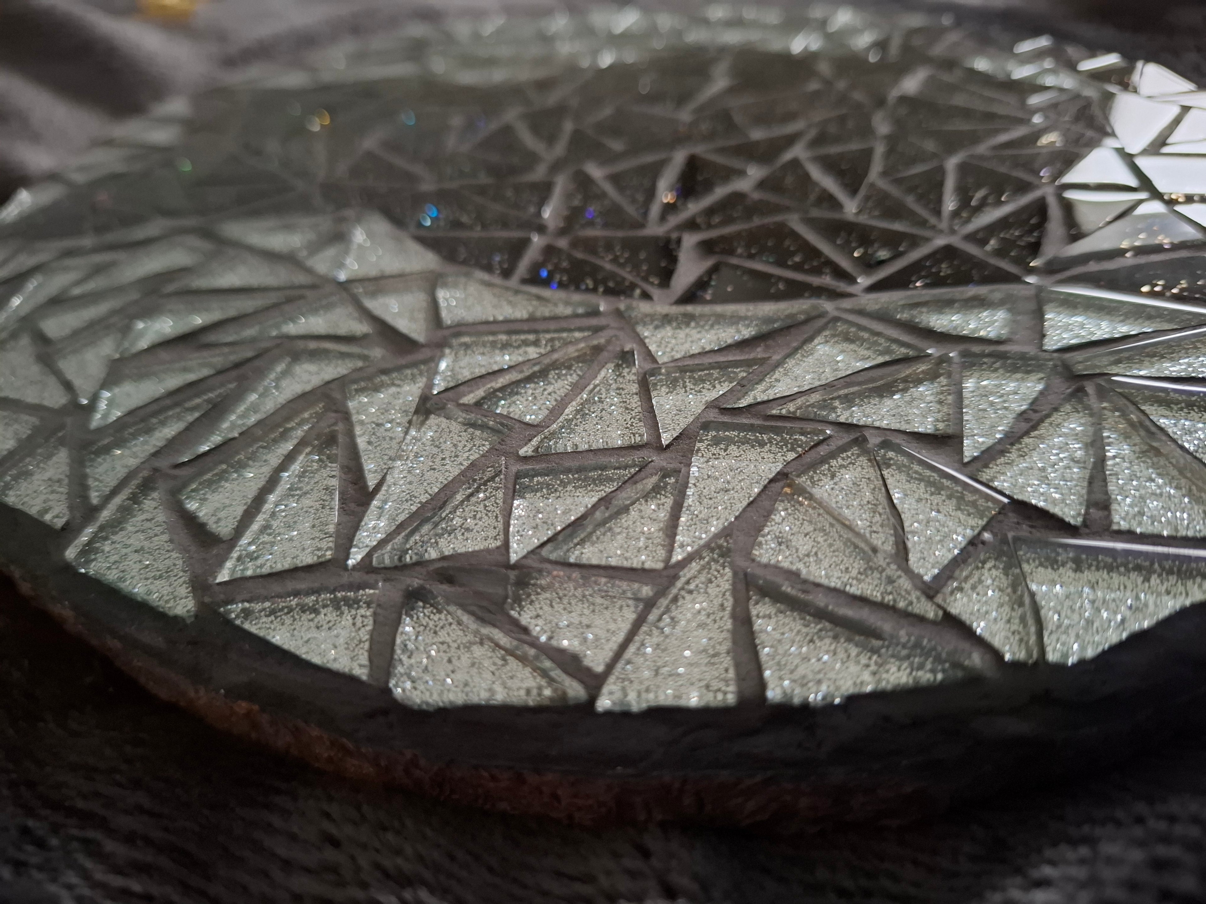 Black Cat Silhouette Mosaic