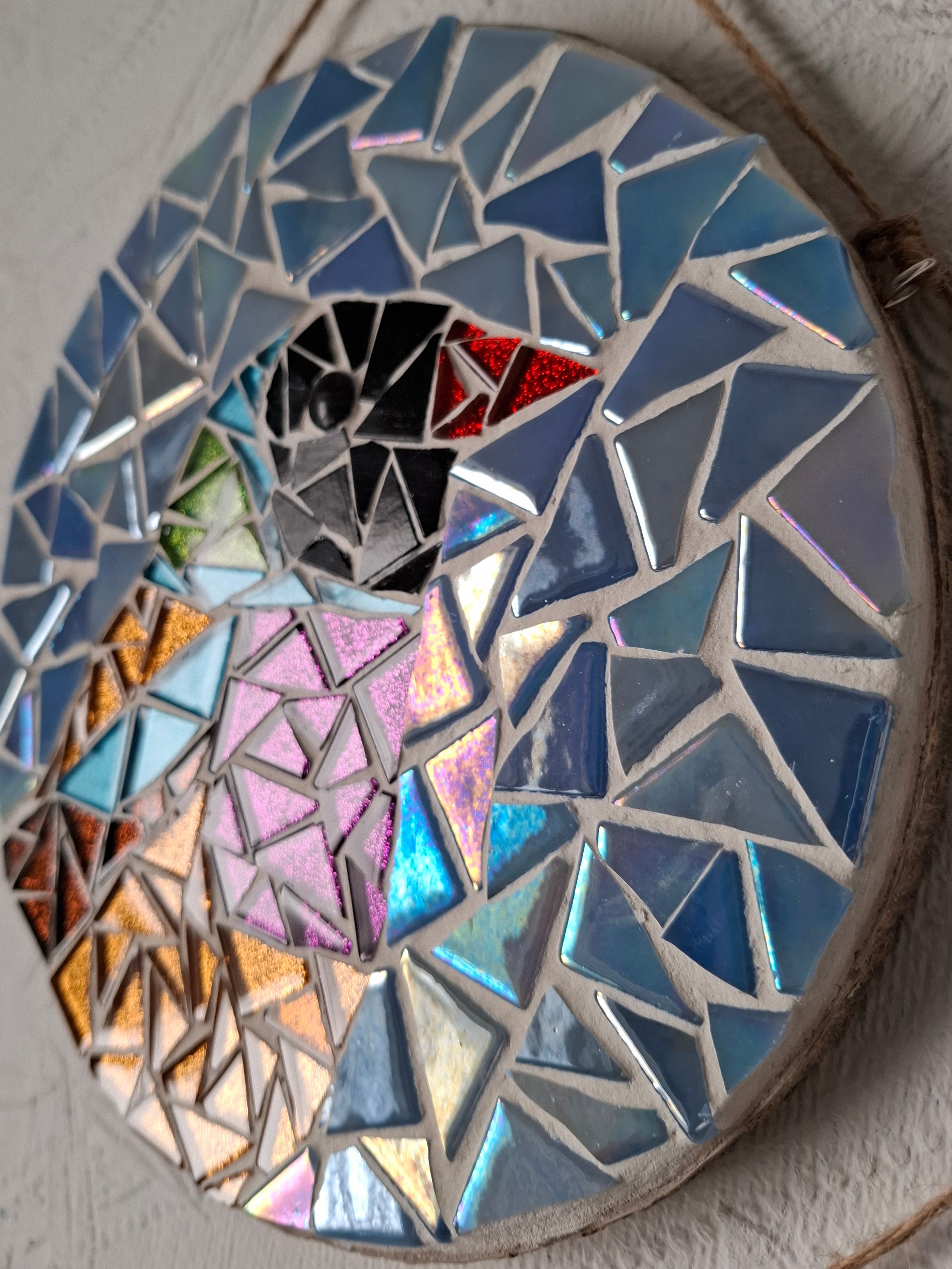 Gouldian finch mosaic