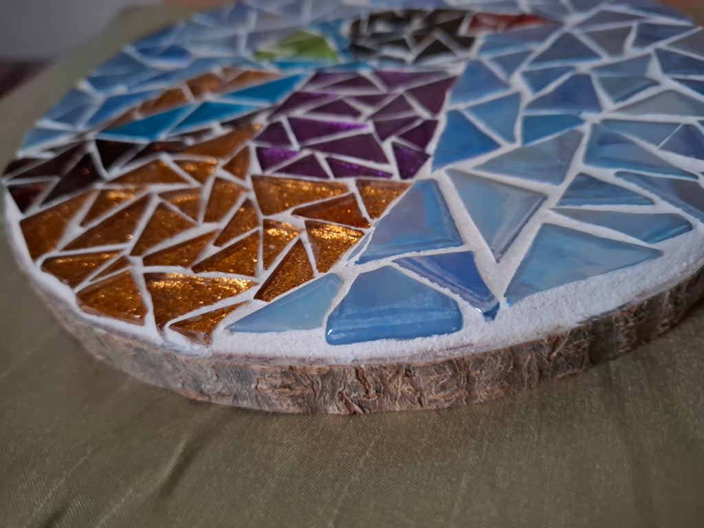 Gouldian finch mosaic