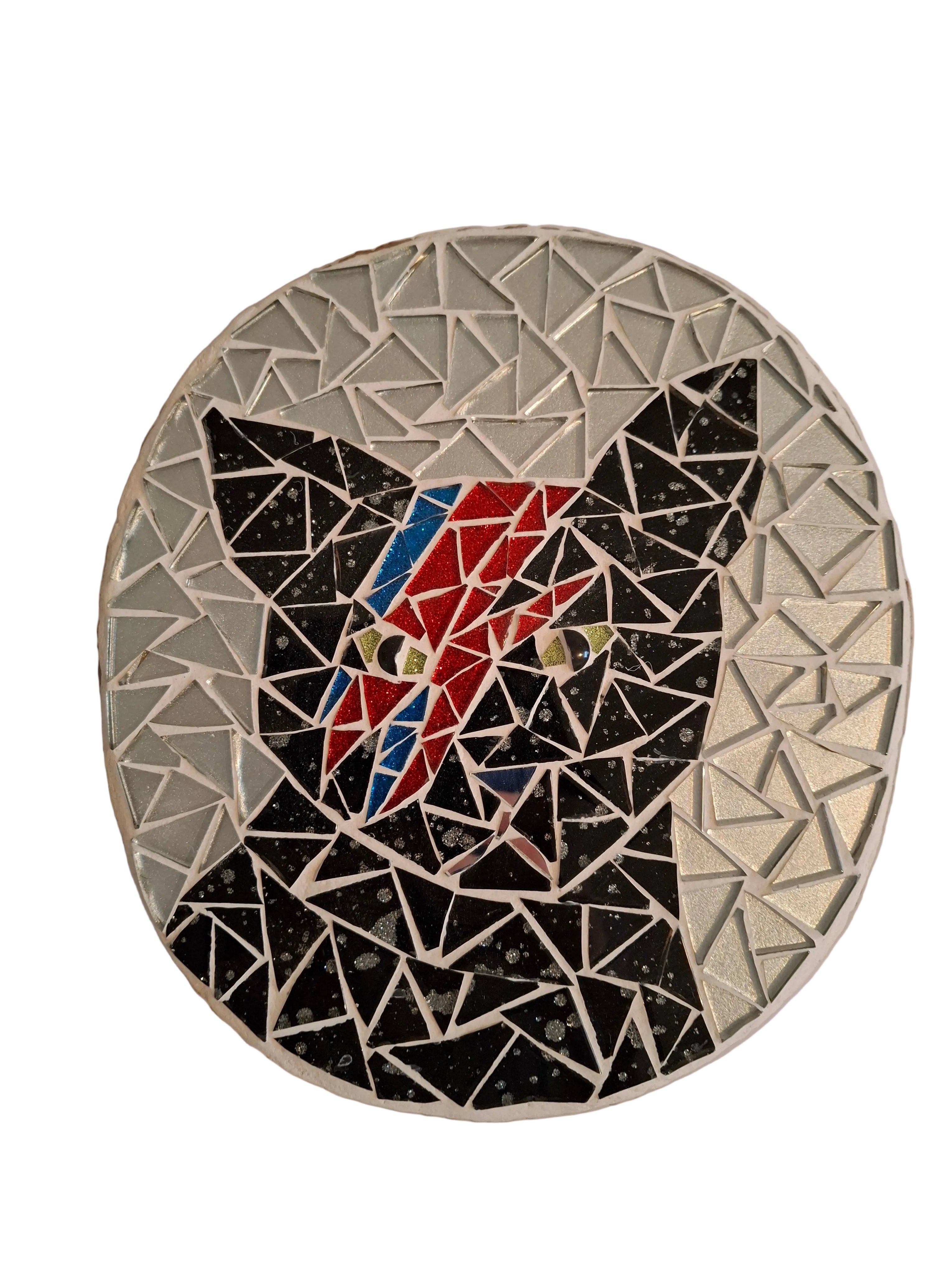 Bowie Black Cat Mosaic