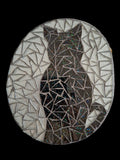 Black Cat Silhouette Mosaic