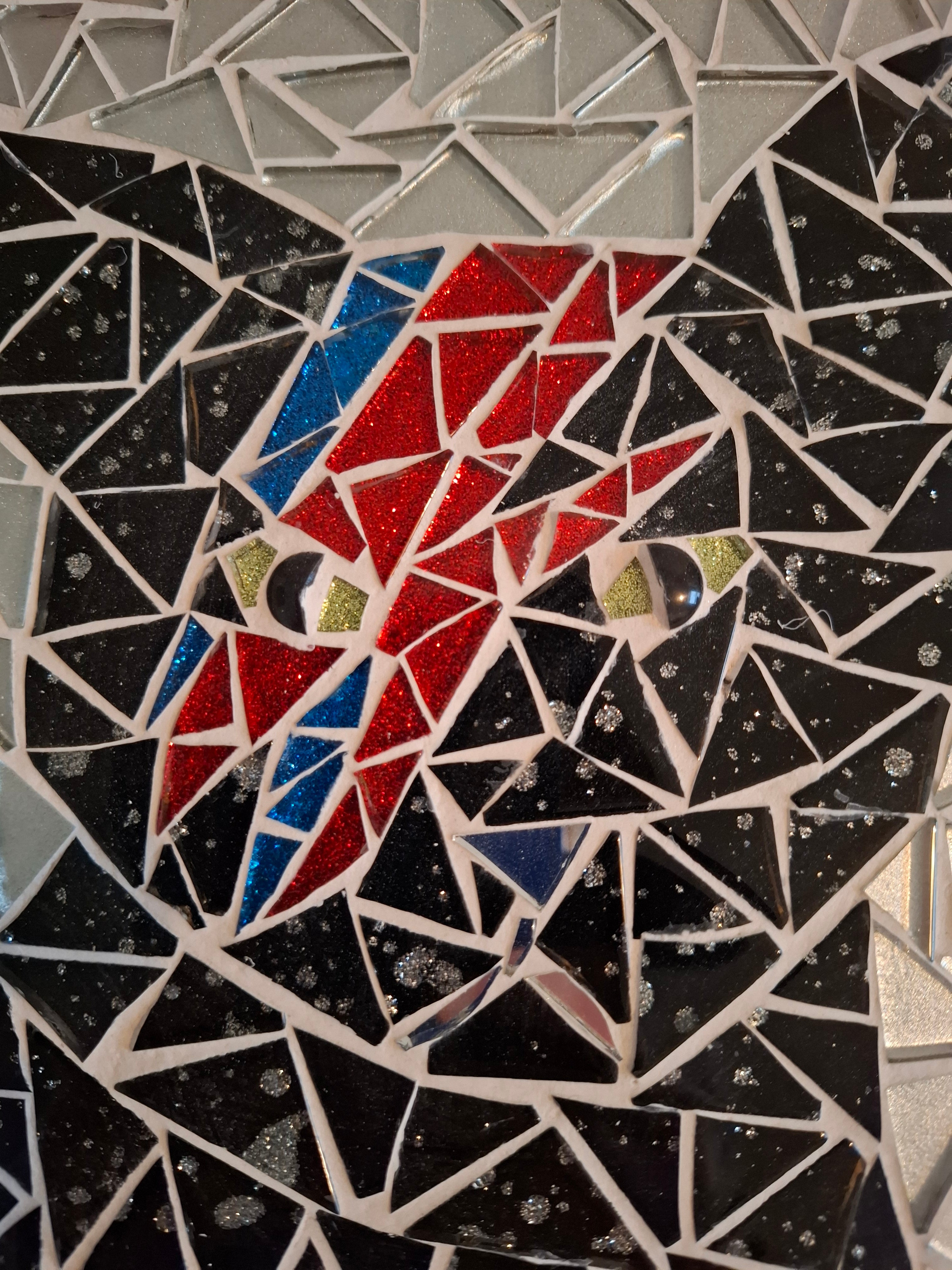 Bowie Black Cat Mosaic
