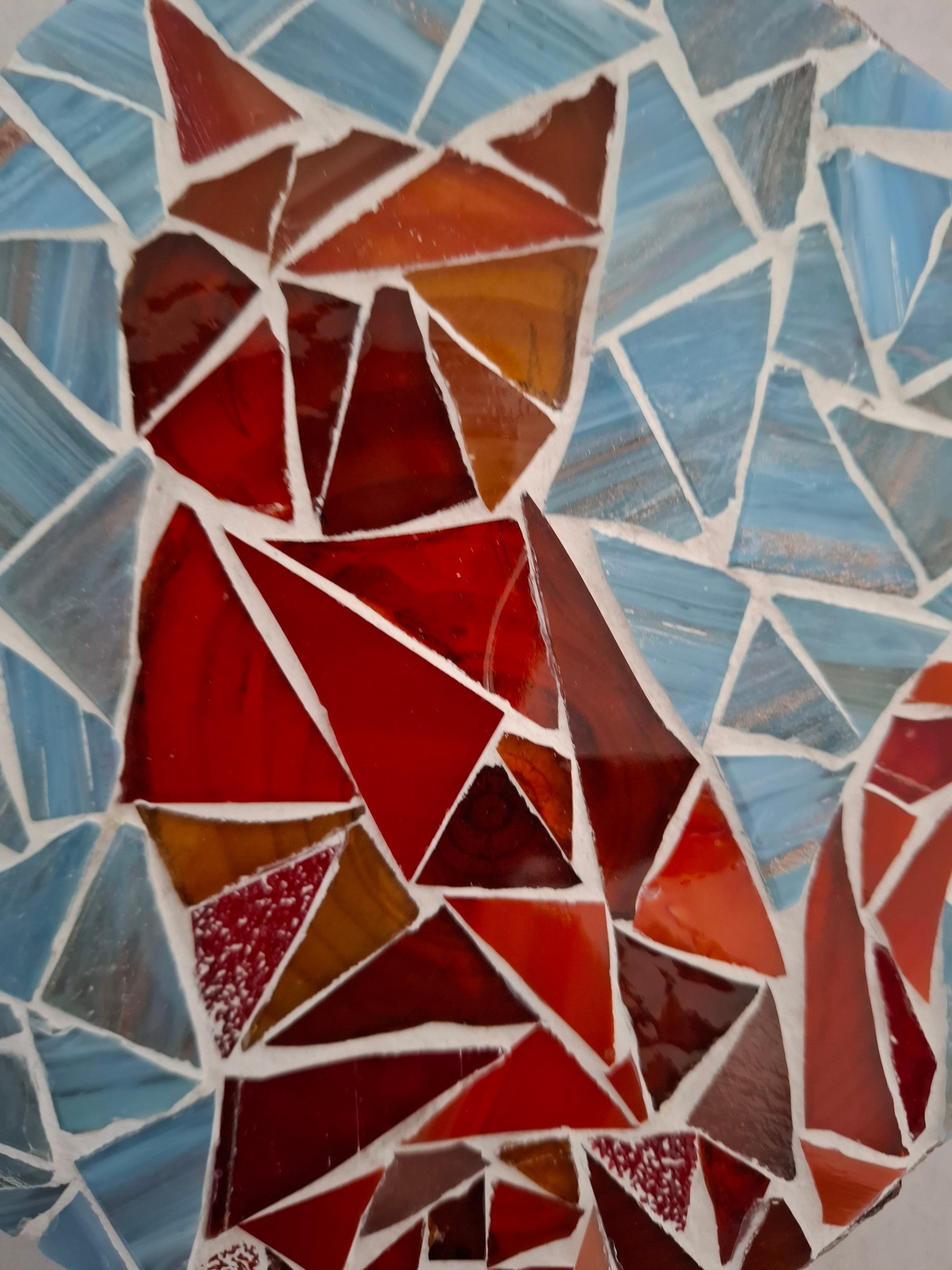 Orange cat mosaic