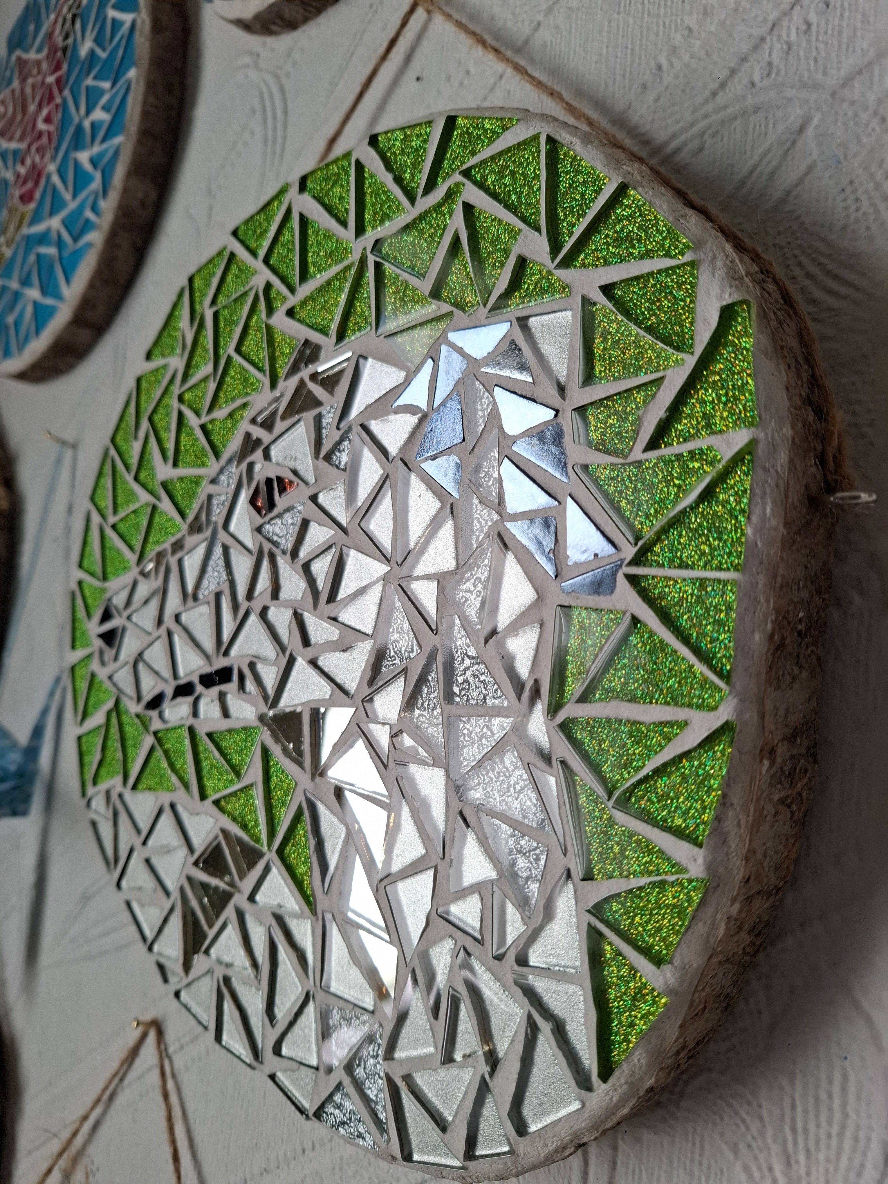 Glitterball Greyhound Dog Mosaic